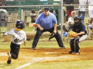 Play at the plate tight